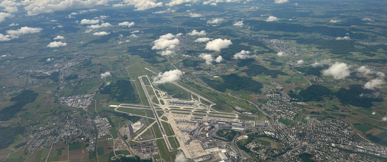 Flughafen Zürich: Aktuell sind weniger Anflüge möglich.