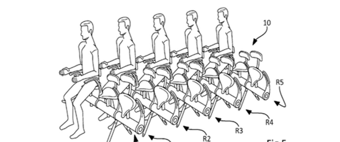 Zeichnung im Patentantrag: So stellt sich Airbus die Sattel vor.
