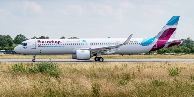 Modell: Airbus A321 Neo
Festbestellungen: 22
Optionen: 0
Airlines: Lufthansa, Eurowings, Swiss
Lieferzeitraum: 2024 bis 2028