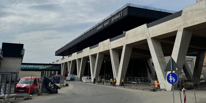 Ein Besuch auf der Baustelle des Terminal 3 am Flughafen Frankfurt.