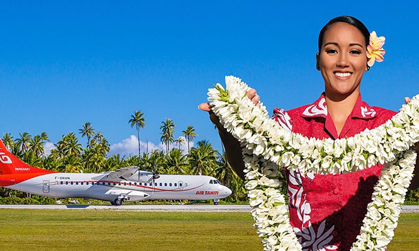 Flieger und Angestellte von Air Tahiti: Die Airline bekommt Geld von der Regierung.