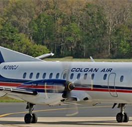 Saab340 von Colgan: Den Flughafen um ein paar Meilen verfehlt.