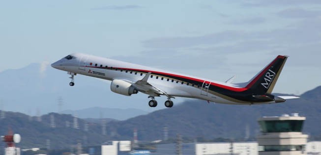 Mitsubishi verspricht eine Treibstoffersparnis von 20 Prozent gegenüber heutigen Regionaljets.