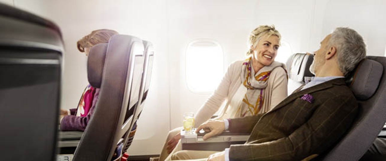 Premium Economy von Lufthansa: Für Meilensammler gibt es in der Premium Economy mitunter die besten Preise je 1000 gesammelte Meilen.