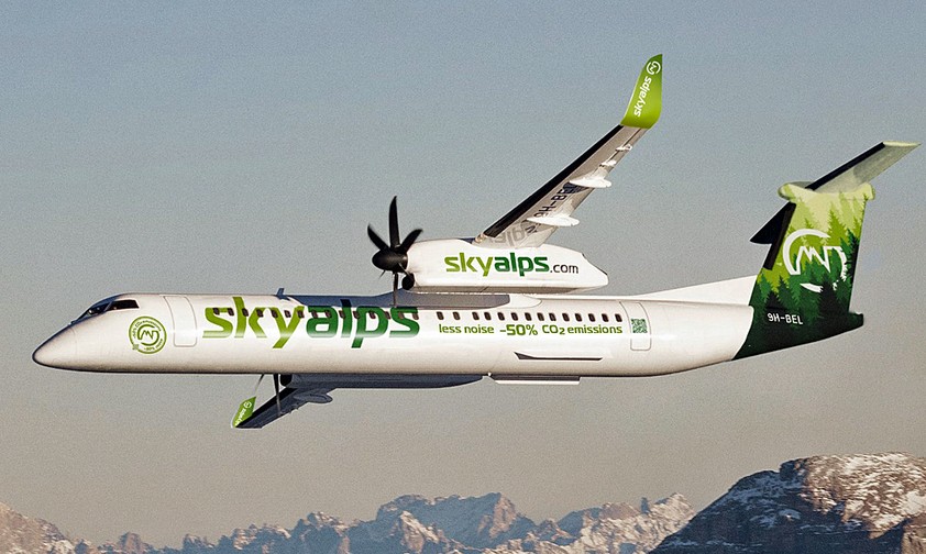 Sky Alps wird ihre De Havilland Canada Dash 8-400 mit aktiven Winglets ausrüsten.