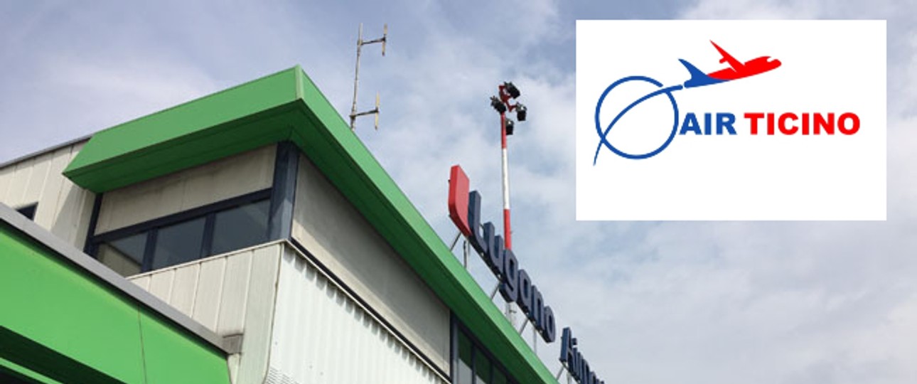 Der Flughafen Lugano und das beantragte Logo von Air Ticino: Gute Nachrichten für den Airport?