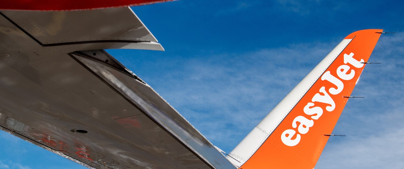 Flügelspitze eines Airbus A320 Neo von Easyjet: Die Airline ordert.