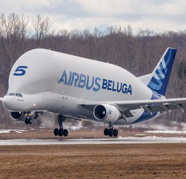 airbus beluga st landing mirabel