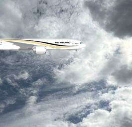 Boeing 777 in MSC-Farben: So sollen die Flieger aussehen.
