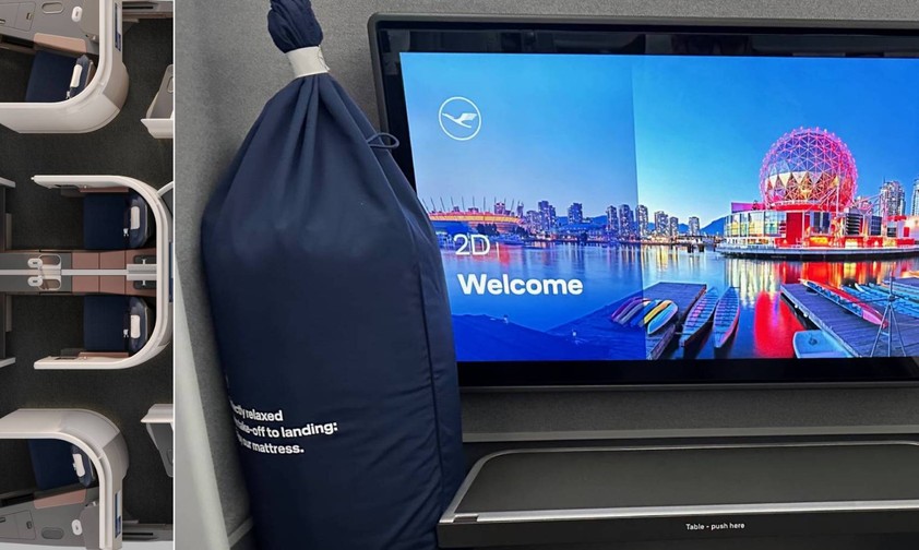 Die Suiten in der Übersicht von oben - und eine mit Monitor und Auflage.
