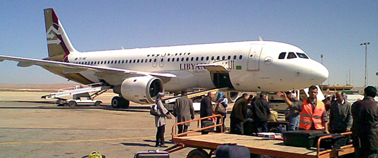 Airbus A320 der Libyan Airlines: Alle Flieger sind derzeit gegroundet.