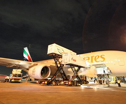 A380 von Emirates in Dubai: Bald zuwenig Platz.