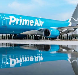 Boeing 737 von Amazon Air, die sich früher Prime Air nannte:
