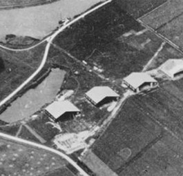 Amsterdam Schiphol startete 1916 als militärisches Flugfeld. Hier ein Blick von oben.