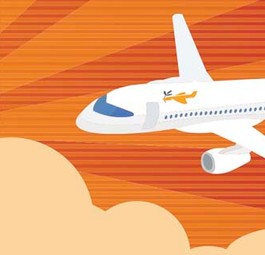 Flugzeug: Sicherer als die Fahrt in alten Schiffen.
