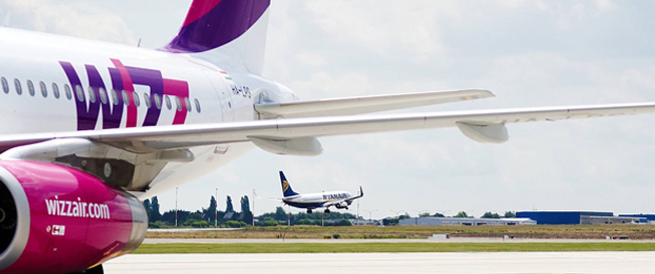 Wizz Air und Ryanair: Hier am Flughafen in Brüssel, bald auch in Frankfurt.