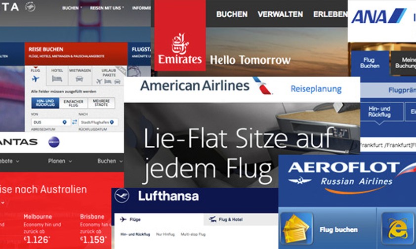 Screenshots von Airline-Webseiten: Hier treiben sich Bad Bots gerne rum.