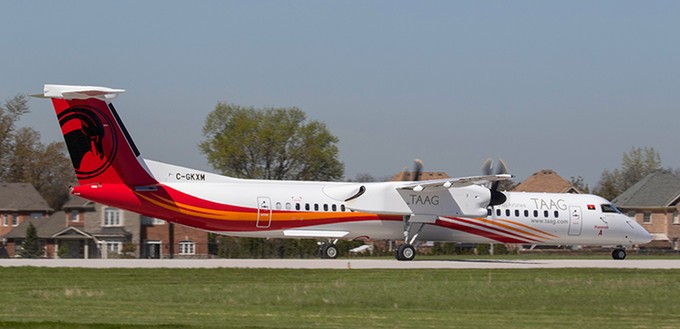 Im Jahr 2020 angelieferte De Havilland Canada Dash 8 tragen schon eine modernere Lackierung.