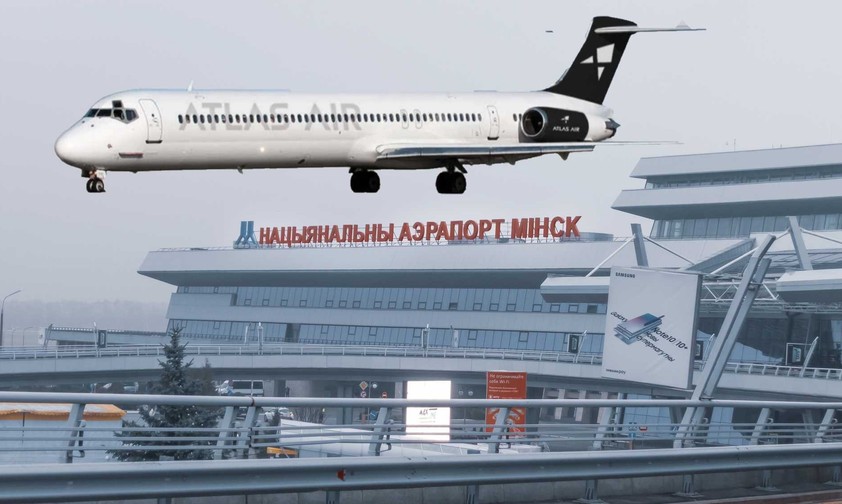 McDonnel Douglas MD-87 in Minsk: Die Verbindung von Atlas Air hielt nur vier Verbindungen.