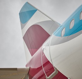 Heck eines Airbus A320 von Eurowings: Einige Flüge fallen aus.