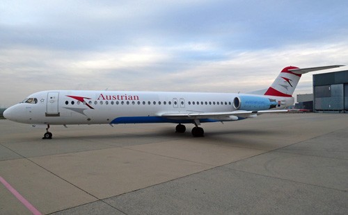Fokker 100 von Austrian Airlines