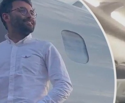 Überraschend im eigenen Privatjet unterwegs