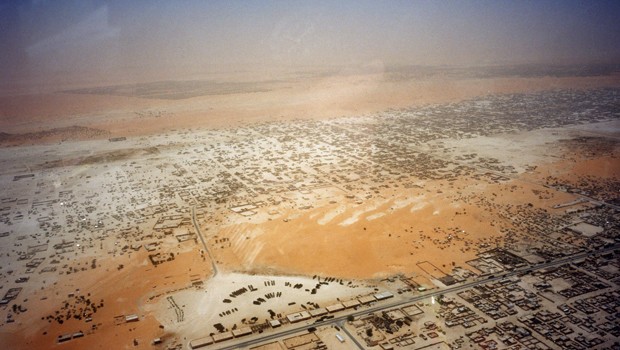 Luftaufnahme von Nouakchott: Flughafen überlastet.