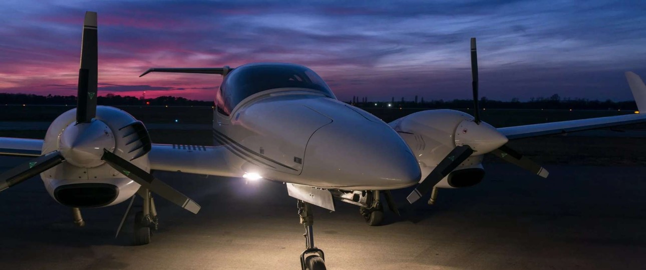 Eine Diamond DA-42: Mit der Maschine startet Franconia Air Service Linienflüge ab Nürnberg.