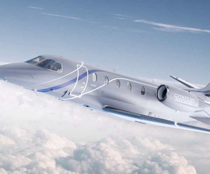 Animation der Citation Ascend: Das Flugzeug soll Anfang 2025 auf den Markt kommen.