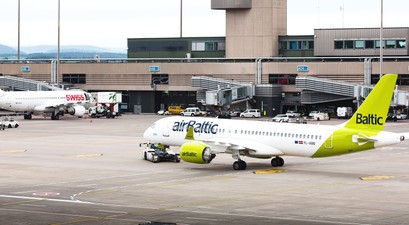 Airbus A220 von Air Baltic in Zürich: Wird ein gewohntes Bild bleiben.
