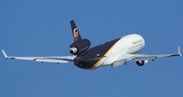 MD-11 von UPS: Alle müssen am Boden bleiben.