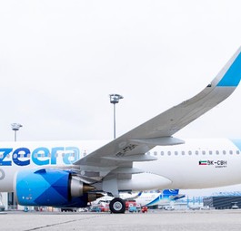 Airbus A320 Neo von Jazeera Airways: Sorgte für Abfangaktion.