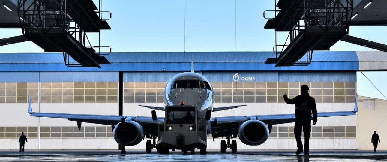 Hangar von Ogma: Bald werden auch Motoren von Pratt &amp; Whitney da gewartet.