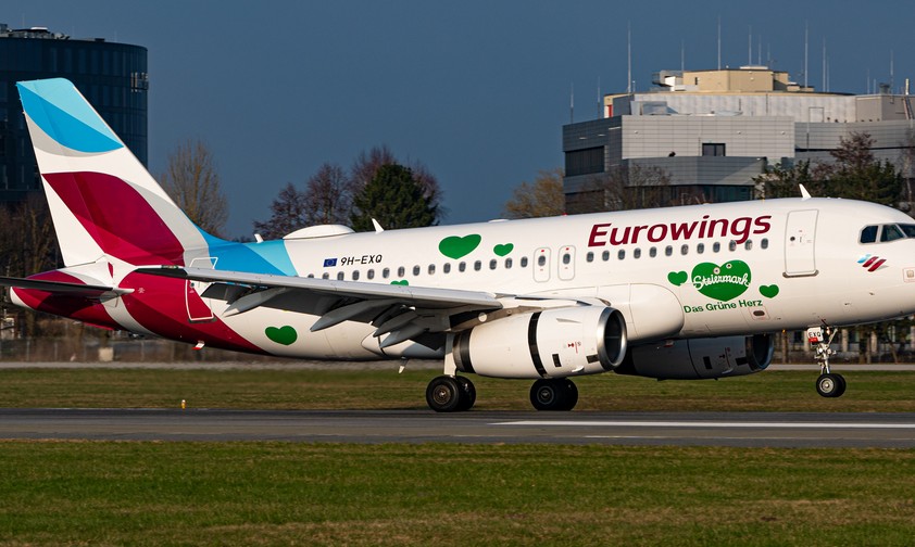 Steiermark-A319 von Eurowings: Ab sofort unterwegs.