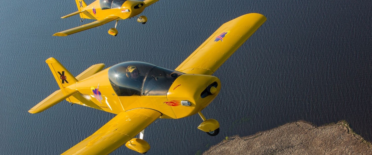 Sonex Onex im Formationsflug: Der Hersteller ist insolvent.