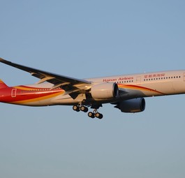 Airbus A350 von Hainan Airlines: Nicht viel unterwegs.