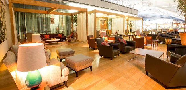 Concorde Room in Heathrow: Exklusive Möbel für Best-Zahler.