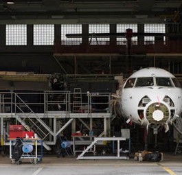 Hangar von Tyrolean Technik: Der Betrieb wird deutlich verkleinert.