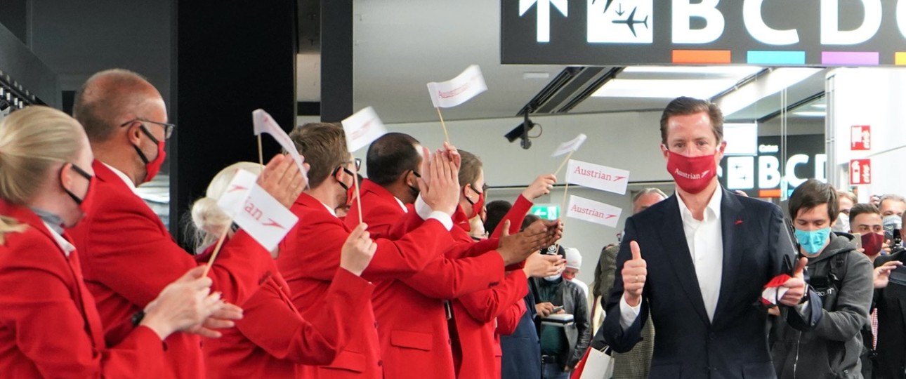 Alexis von Hoensbroech beim Neustart von Austrian Airlines: Schlechtes Timing.