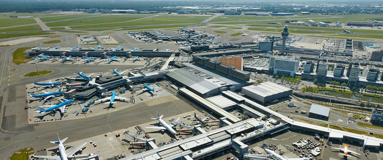 Der Flughfen Schiphol: Der Airport will im großen Stil Gras verkaufen, das hilft dem Flughafen, seine Ziele einzuhalten.