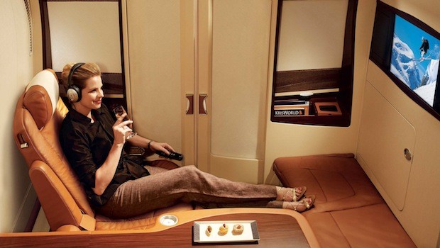 Die Suiten im A380 von Singapore Airlines bieten maximale Privatsphäre an Bord und stehen für eine neue Generation von First-Class-Kabinen.