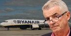 Ryanair-Chef O'Leary und eine Boeing 737 Max: Kritik am Liefertempo.