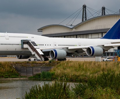 ... Monat vorher sah die Boeing 747-8 noch so aus.
