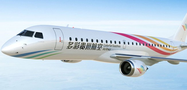 Colorful Guizhou Airlines aus China kauft 7 E190 und sicherte sich Optionen auf zehn weitere.