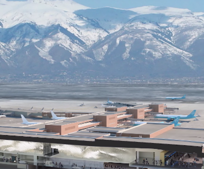 Der neue Salt Lake City Airport soll die doppelte Anzahl an Passagieren abfertigen können.