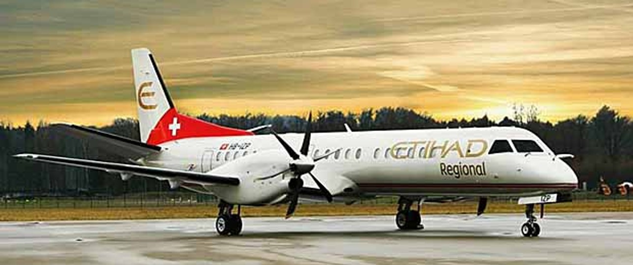 Saab 2000 von Etihad Regional: Eigentlich das perfekte Flugzeug. Eigentlich.