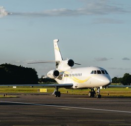 Dassault Falcon 900LX: Das Flugzeug mit der Kennung D-AFLY ist der jüngste Flottenzuwachs bei Luminar.