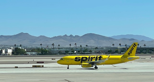 Airbus A320 von Spirit Airlines in Las Vegas: