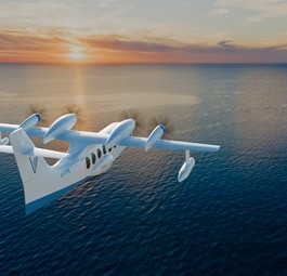 Animation der Polaris im Look von Evia Aero: Frühestens ab 2030 werden die ersten Flugzeuge geliefert. 
