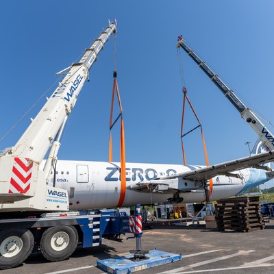 Airbus A300 Zero G am Flughafen Köln/Bonn: Die Zero-G wird nach zehn Jahren am Airport zerlegt.